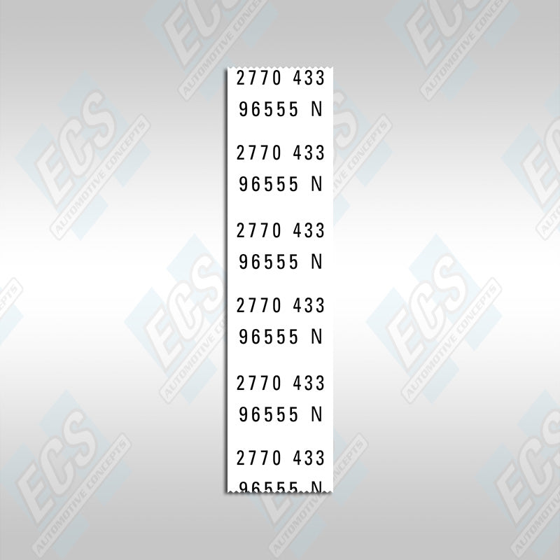 1966-72 Mopar: Negative Battery Cable Tag (Multiple Options!)