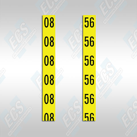 1970-71 Mopar E-Body: Exhaust/Muffler Decal (Multiple Options!)