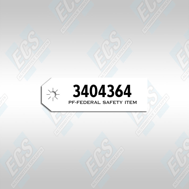 1970-71 Mopar: Fuel Sending Unit Assembly Tag