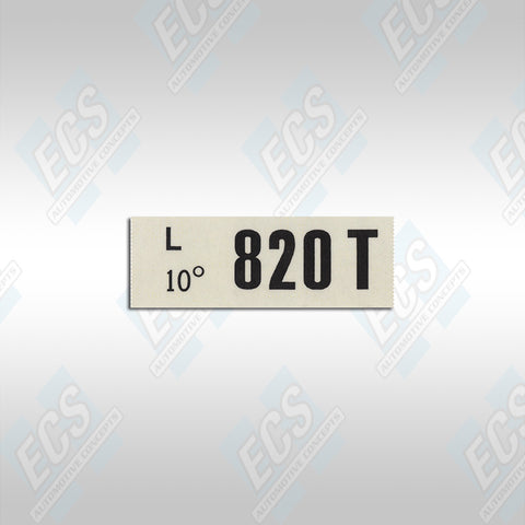 1969-73 Ford: Engine Identification Decal (Multiple Options!)