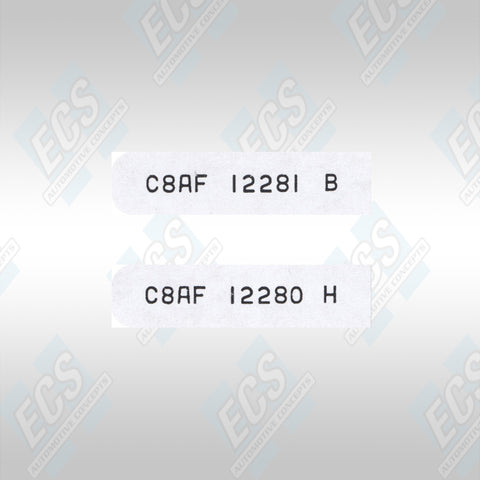 1965-70 Mustangs: Spark Plug Wire ID Tags For Left & Right Bank of Engine (Multiple Options!)