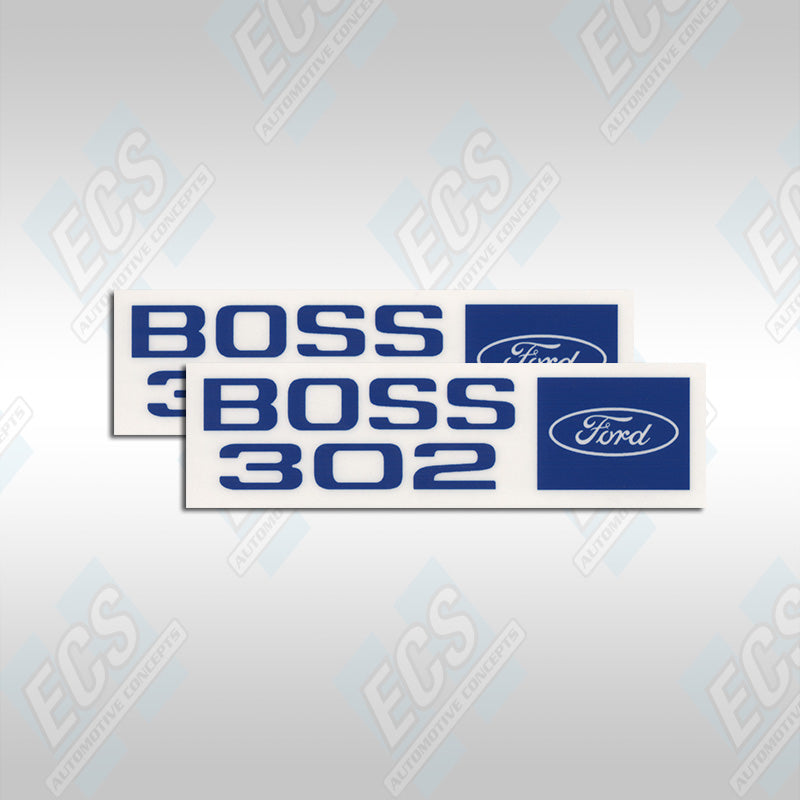 1969-70 Mustang Boss 302 Valve Cover Decals (Multiple Options!)